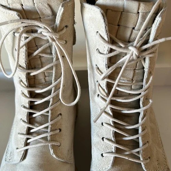 MJUS lace up ankle boots offwhite size 36 - Picture 5 of 13
